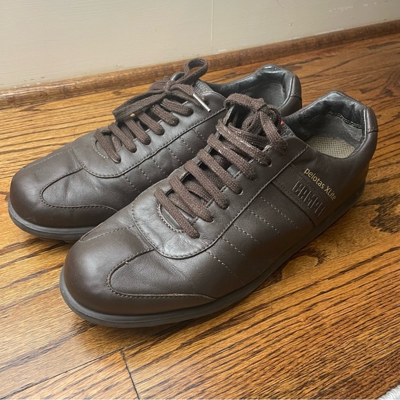 Camper Brown Leather Sneakers German Army Trainer - Picture 1 of 5